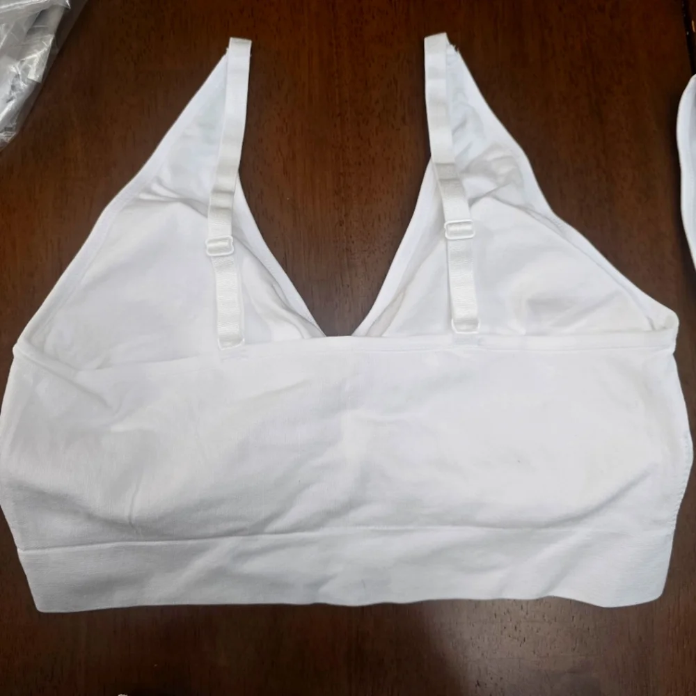 Seamless White Wireless Comfort Bras - Pack of 3